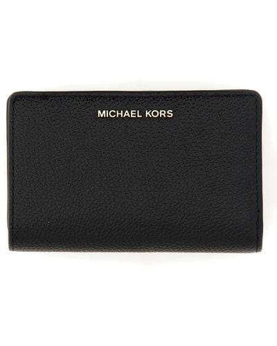 Michael Kors Wallet With Logo - Black