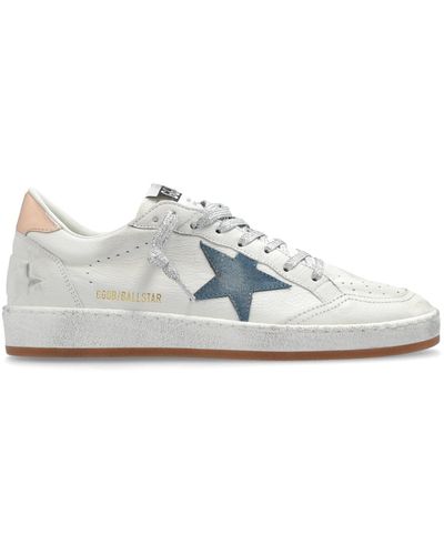 Golden Goose Ball Star Trainers - White