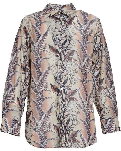 Etro Pattern-printed Button-up Shirt - Gray
