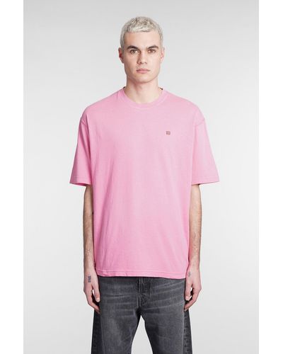 Acne Studios T-shirt In Cotton - Pink