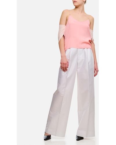 Junya Watanabe Front Pences Wide Trousers - Pink