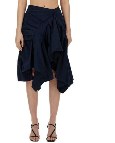 Dries Van Noten Deconstructed Skirt - Blue