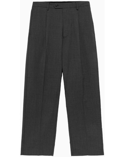 Goldwin Wool And Bamboo Trousers - Grey