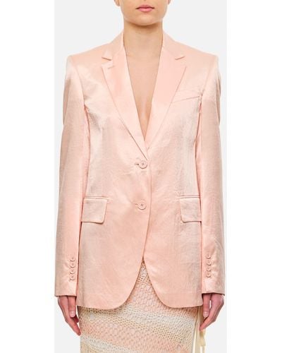 Sportmax Volante Single-breasted Jacket - Pink