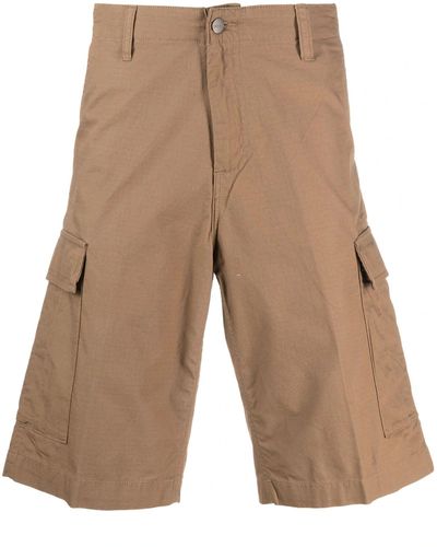 Carhartt Logo-patch Cargo Shorts - Brown