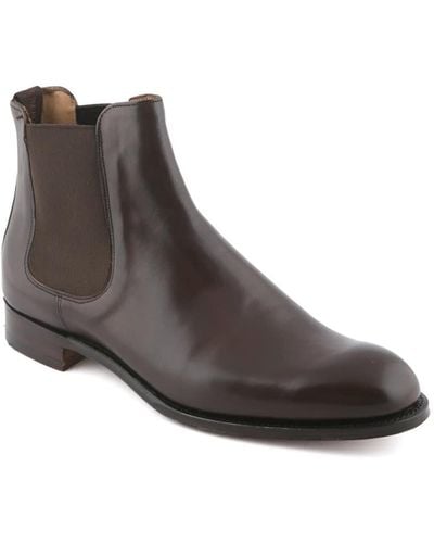 Cheaney Mocha Burnished Calf Boot - Brown
