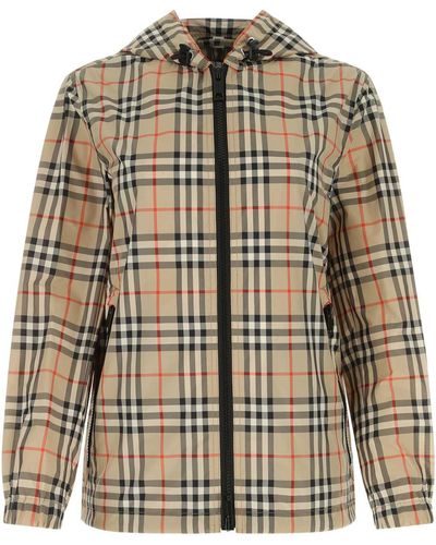 Burberry Embroidered Polyester Windbreaker - Multicolour
