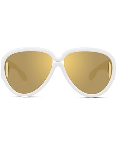 Loewe Aviator Frame Sunglasses - White