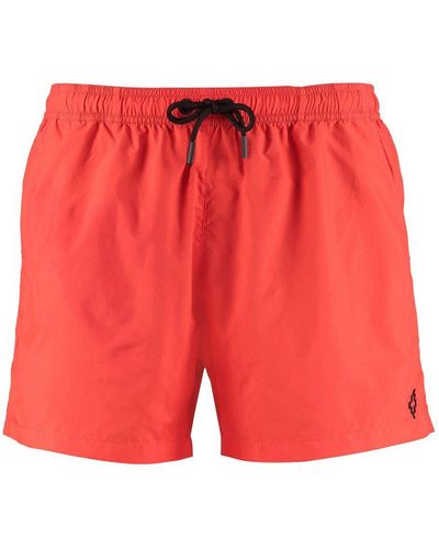 Marcelo Burlon Nylon Swim Shorts - Red