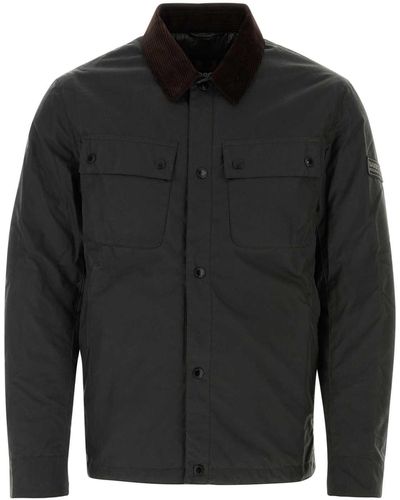 Barbour Dark Cotton Jacket - Black