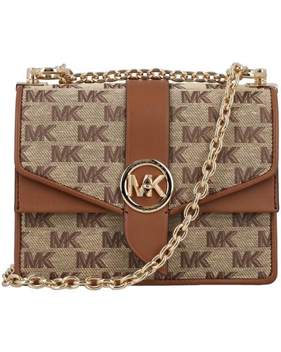 Jual MK Greenwich Small Color-Block Logo Saffiano Leather Crossbody Bag -  Kota Surabaya - Mbakiva_collection