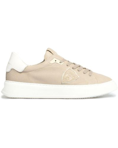 Philippe Model Temple Low-Top Sneakers - Natural