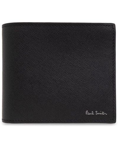 Paul Smith Folding Wallet With Logo - Black