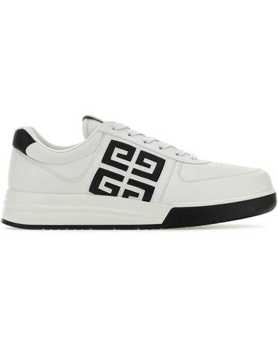 Givenchy Two-Tone Leather G4 Trainers - White
