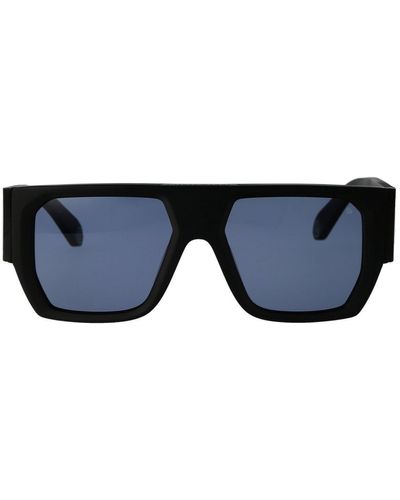 Philipp Plein Oversized Frame Sunglasses - Blue