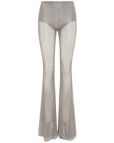 GIUSEPPE DI MORABITO Rhinestone Trousers - Grey