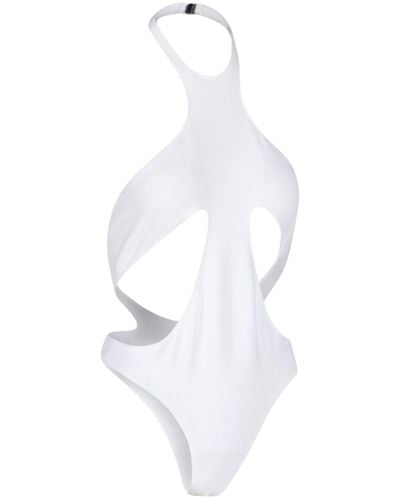 Mugler One-Piece Swimsuit With Cutout Details - White