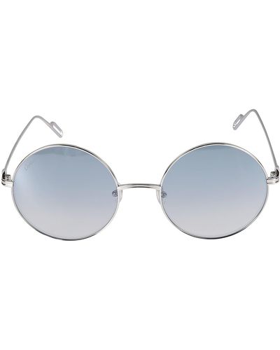 Cartier Round Frame Sunglasses - Blue