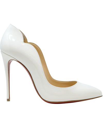 Christian Louboutin Hot Chick 100 Patent-leather Courts - White