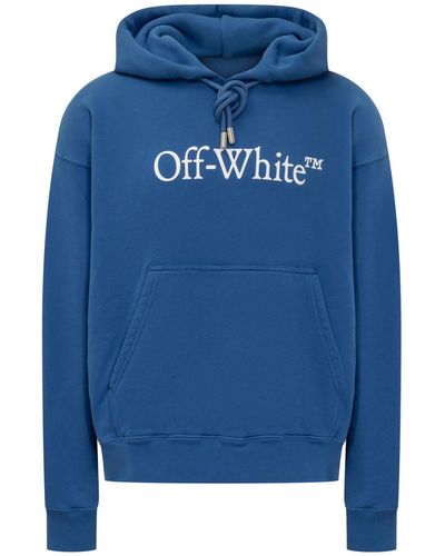 Off-White c/o Virgil Abloh Big Logo Hoodie - Blue