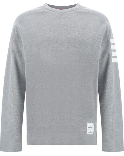 Thom Browne 4 Bar T-Shirt - Grey