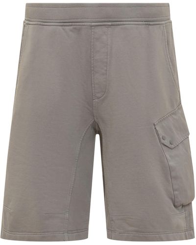 C.P. Company Elastic Waist Shorts - Grey