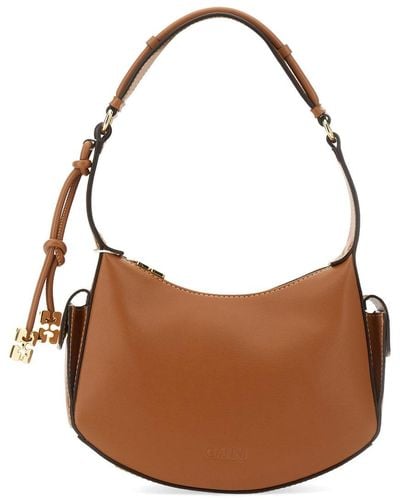 Ganni Shoulder Bag "swing" - Brown
