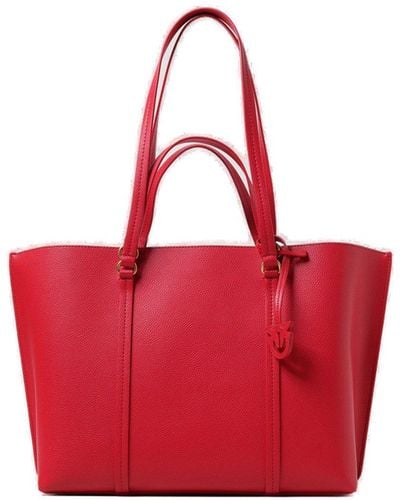 Pinko Carrie Big Shopping Bag - Red