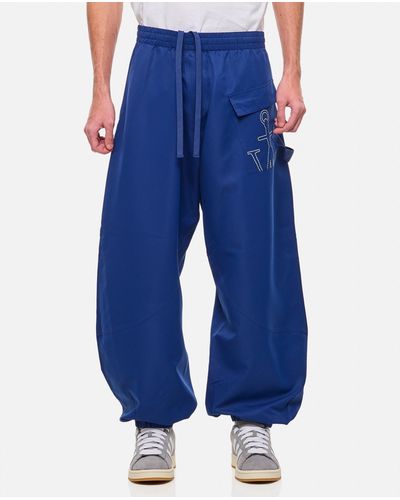 JW Anderson Twisted Joggers - Blue