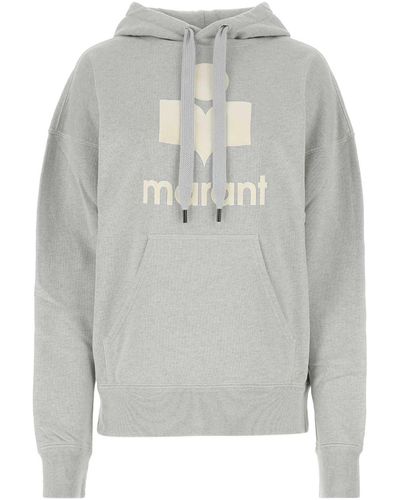 Isabel Marant Melange Cotton Blend Mansel Sweatshirt - Grey
