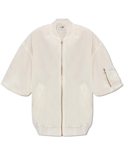 MM6 by Maison Martin Margiela Jacket With Short Sleeves - White