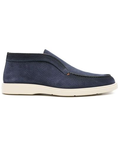 Santoni Digits Loafers Shoes - Blue