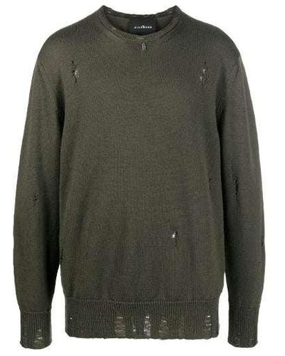 John Richmond Knit With Contrasting Edges - Green