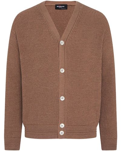 Kiton Sweater Cotton - Brown