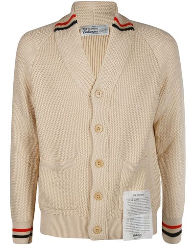 Ballantyne V-neck Cardigan - Natural