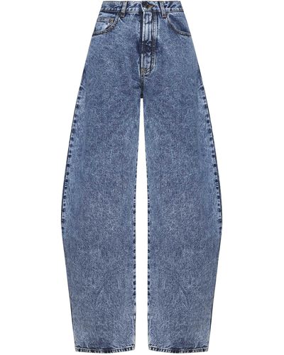 Alaïa Round-leg Jeans - Blue