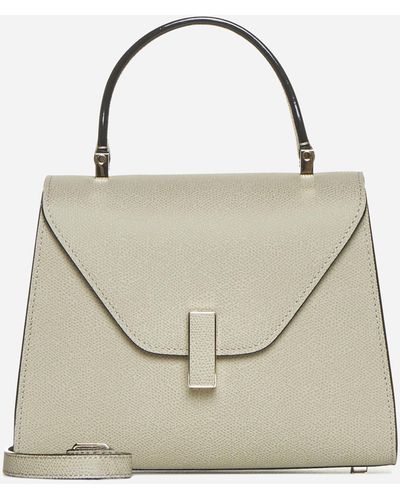 Valextra Iside Mini Leather Bag - Natural
