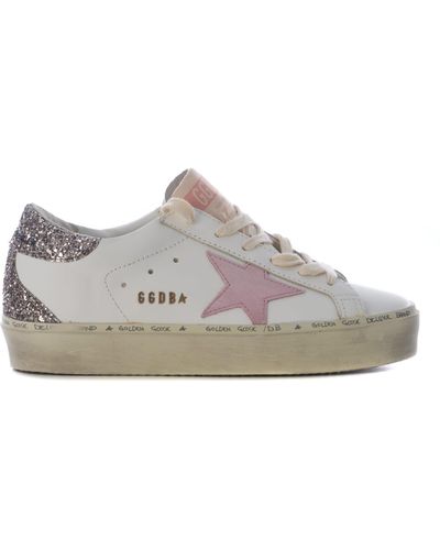 Golden Goose Trainers Hi Star Made Of Leather - White