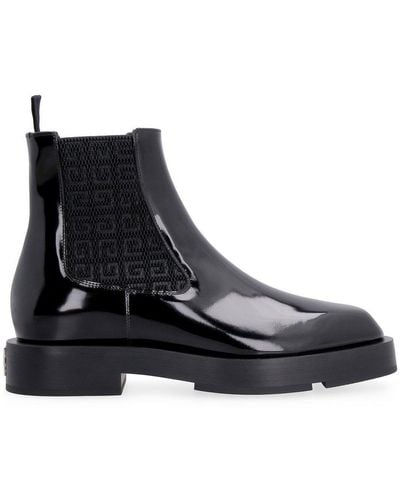 Givenchy Round Toe Ankle Boots - Black