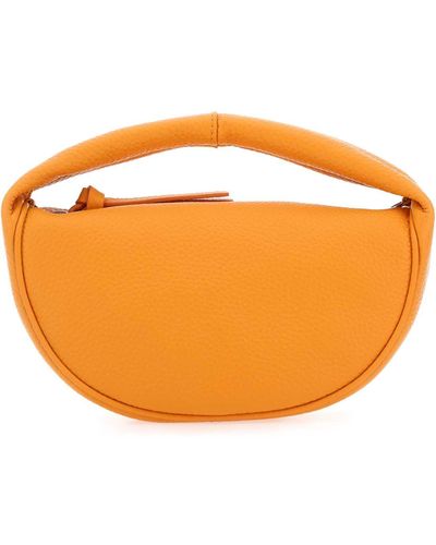 BY FAR Leather Baby Cush Handbag - Orange