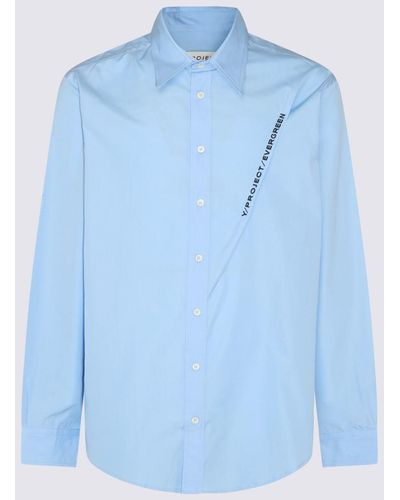 Y. Project Light Cotton Shirt - Blue