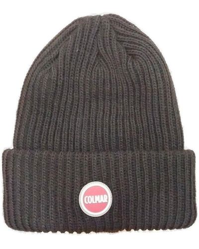 Colmar Logo-Patch Knitted Beanie - Gray