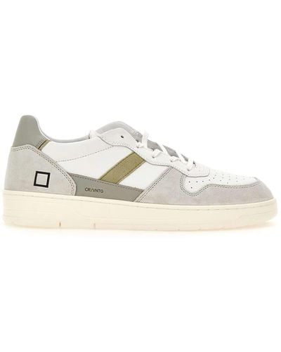 Date Court 2.0 Vintage Leather Trainers - White