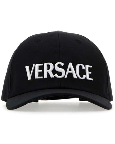 Versace Cotton Baseball Cap - Black