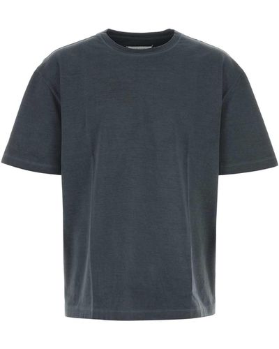 Maison Margiela Dark Cotton Oversize T-Shirt - Blue