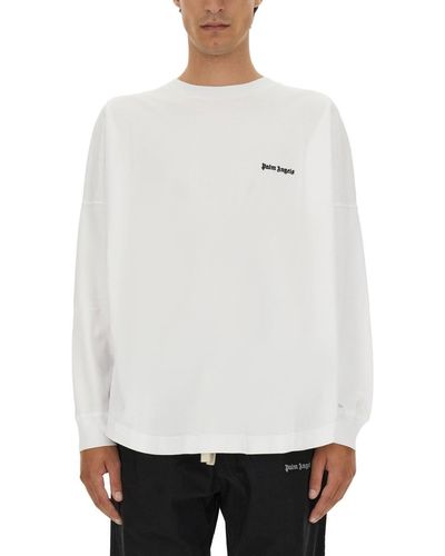 Palm Angels Sweatshirt With Logo - White