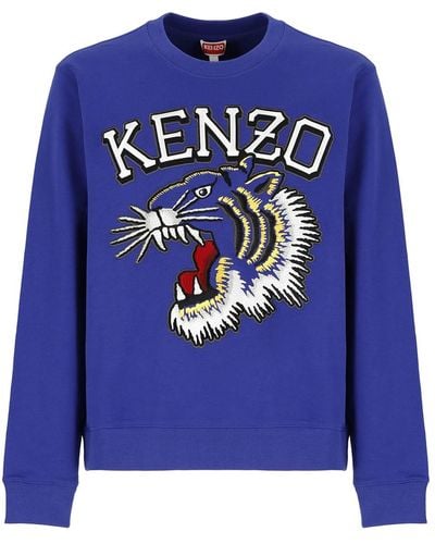 KENZO Tiger Varsity Sweatshirt - Blue