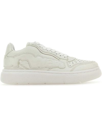 Alexander Wang Leather Puff Trainers - White