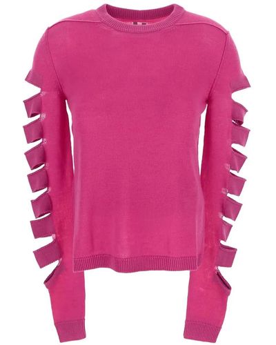 Rick Owens Biker Level Spartan Rib Sweater - Pink