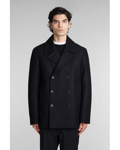 Mauro Grifoni Coat In Black Wool